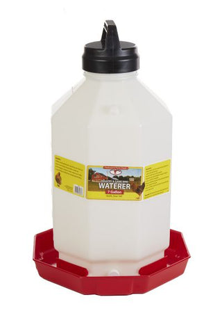 LITTLE GIANT FOUNT PLASTIC POULTRY WATERER PPF7 7GAL