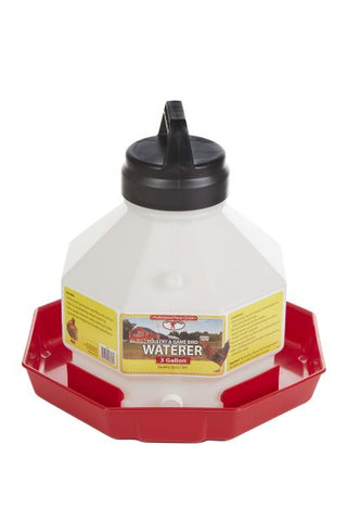 LITTLE GIANT FOUNT PLASTIC POULTRY WATERER PPF3 3gal